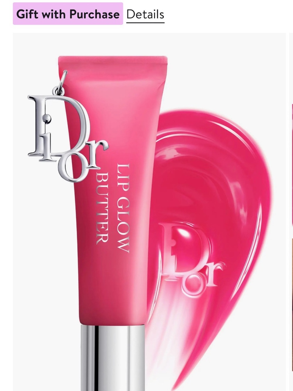 Dior Addict Lip Glow Butter in Navy and Silver Packaging